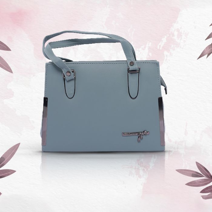 Fashion Premium PU Leather Blue Slate Sling Bag for Women