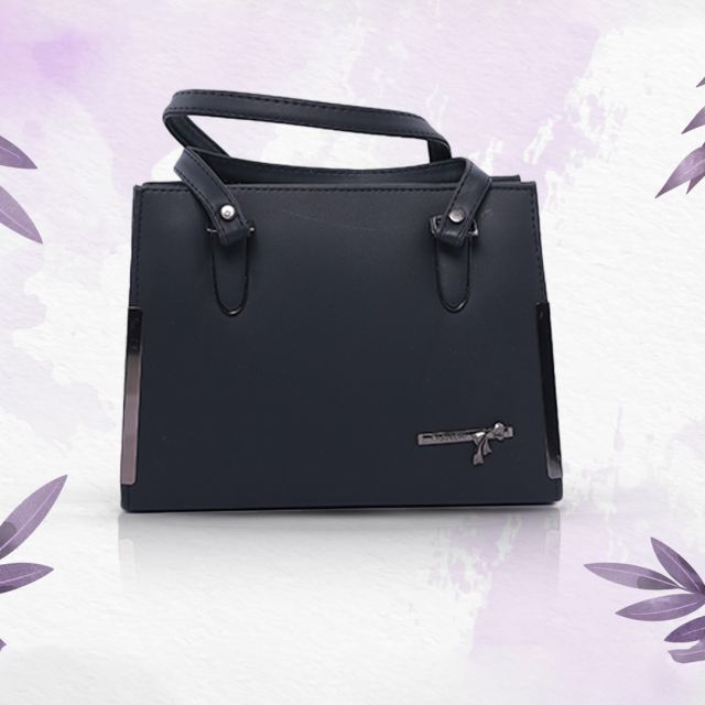 Fashion Premium PU Leather Thunder Black Sling Bag for Women