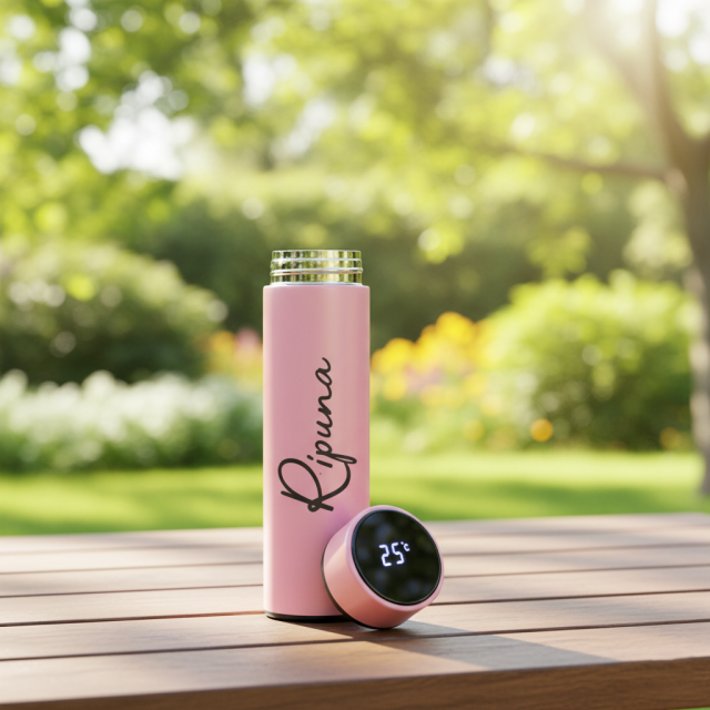 Glow Pink Smart Bottle with LED Display